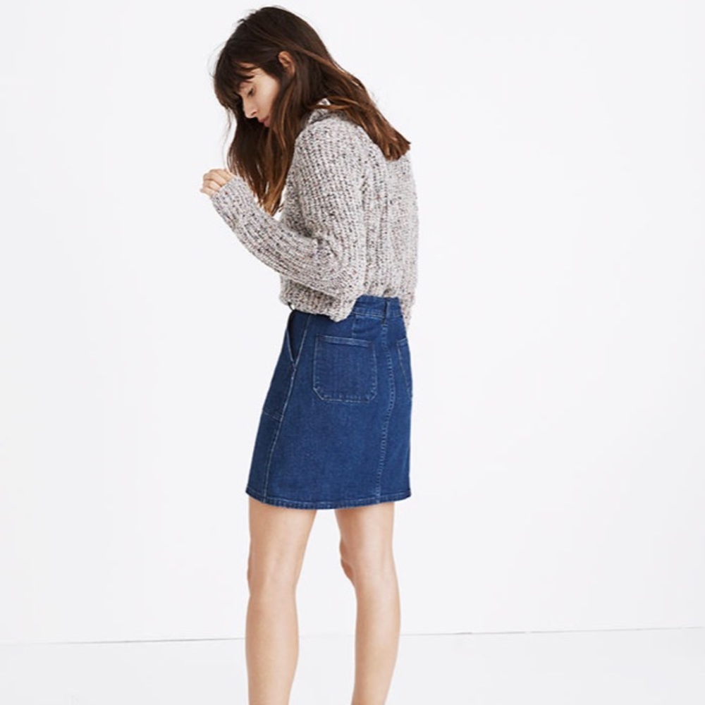 Madewell denim utility zip skirt - Picture 3 of 7